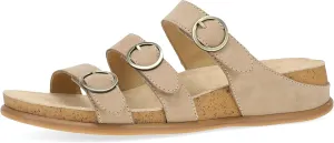 Dansko Campbell Slip-On Wedge Sandal for Women -Low Profile Wedge with Arch Support, Adjustable Fit for Walking Comfort
