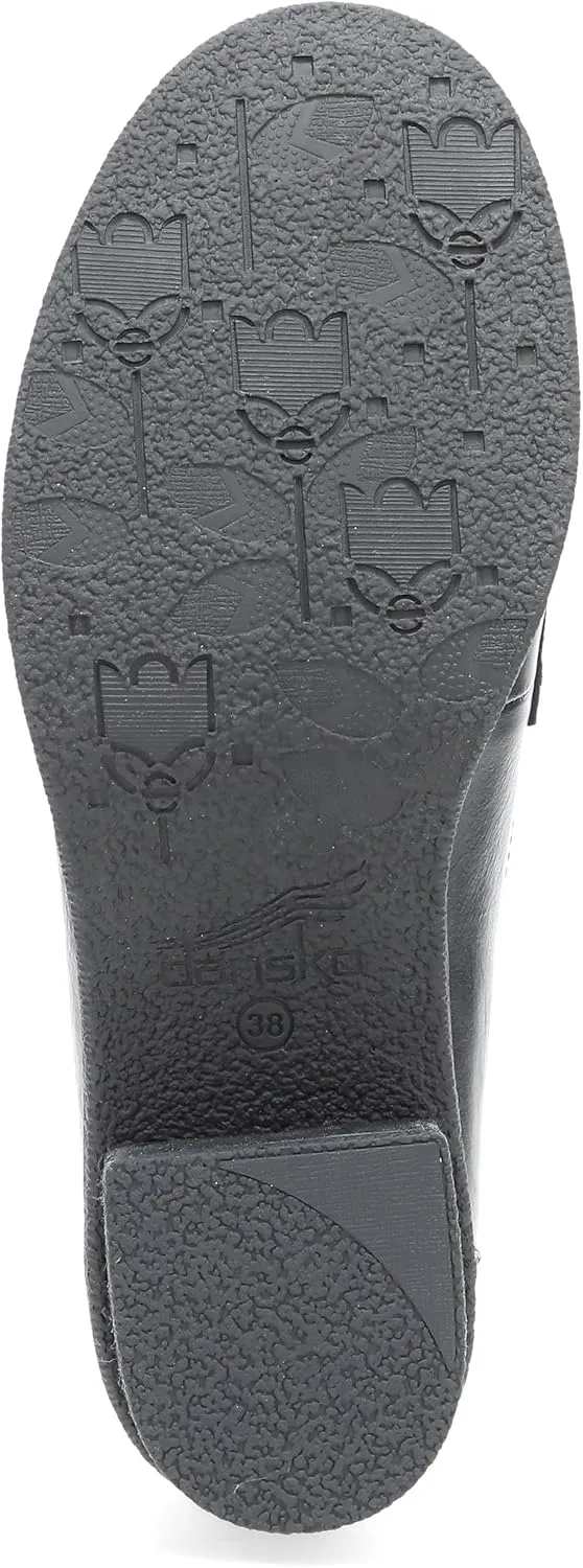 Dansko Danica Heeled Loafer for Women - Waterproof Leather with Rubber Outsole and Leather Stacked Heel for Long-Lasting Style in Any Weather