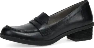 Dansko Danica Heeled Loafer for Women - Waterproof Leather with Rubber Outsole and Leather Stacked Heel for Long-Lasting Style in Any Weather