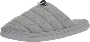 Dearfoams Men's Austin Quilted Memory Foam Sweatshirt Scuff Slipper