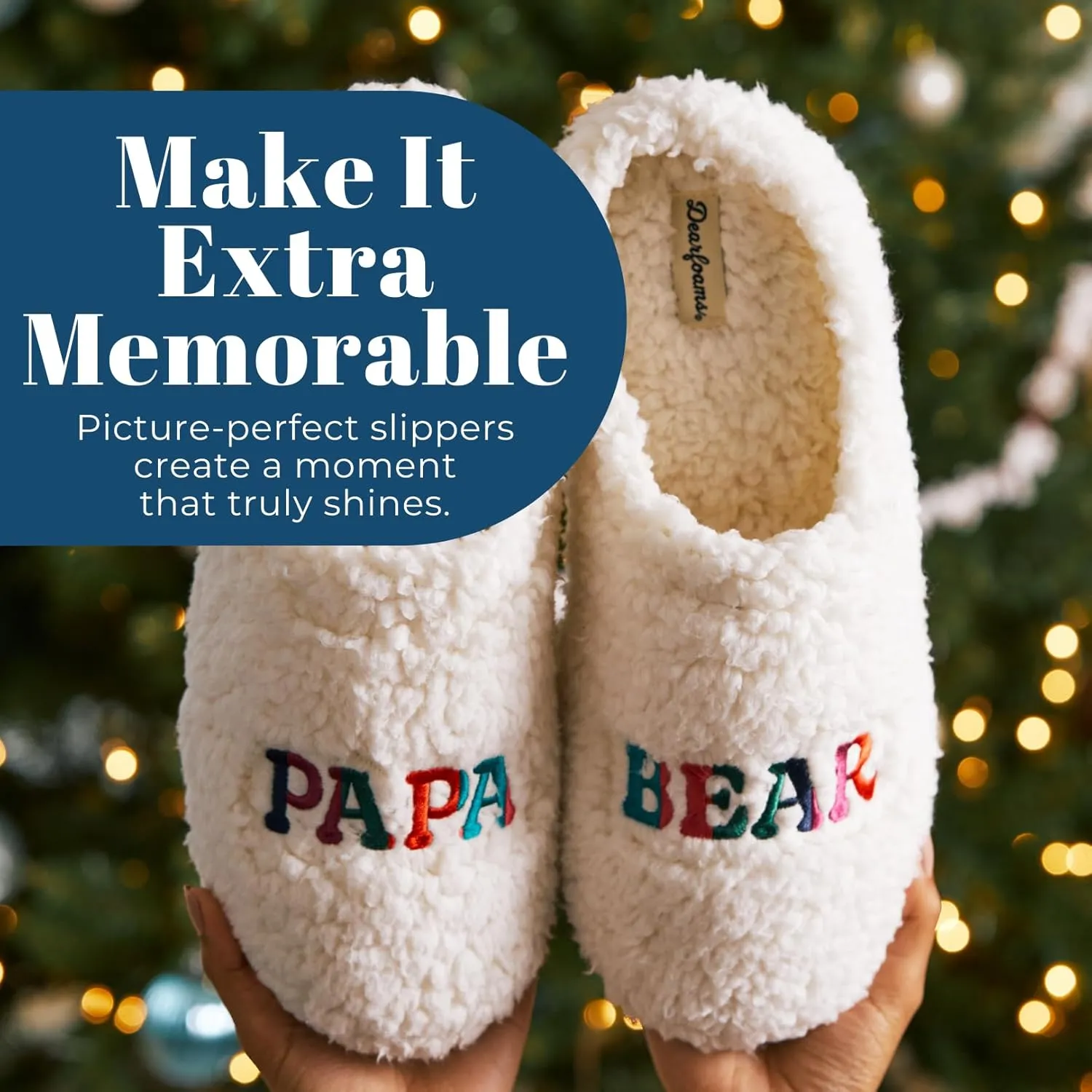 Dearfoams Men's Papa Bear Slipper