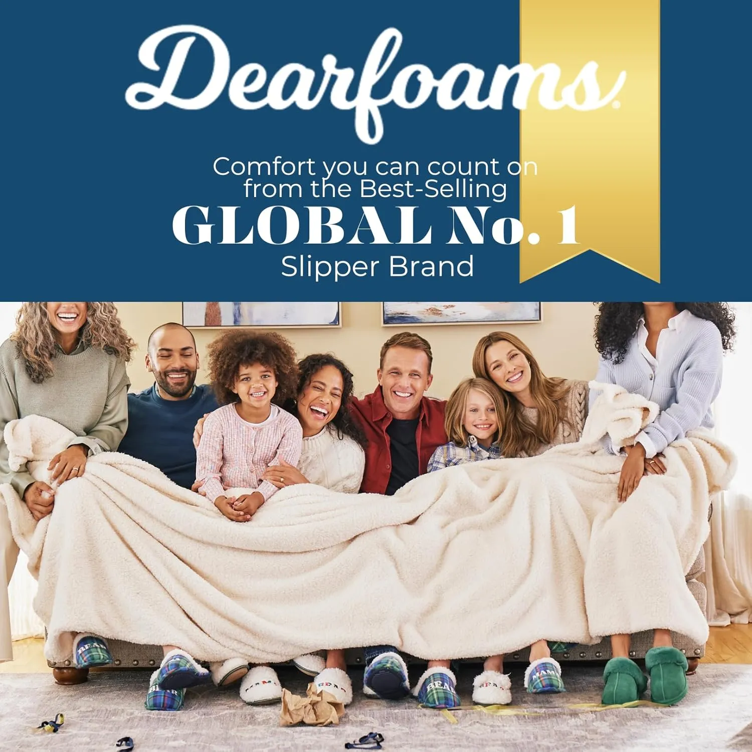 Dearfoams Men's Papa Bear Slipper