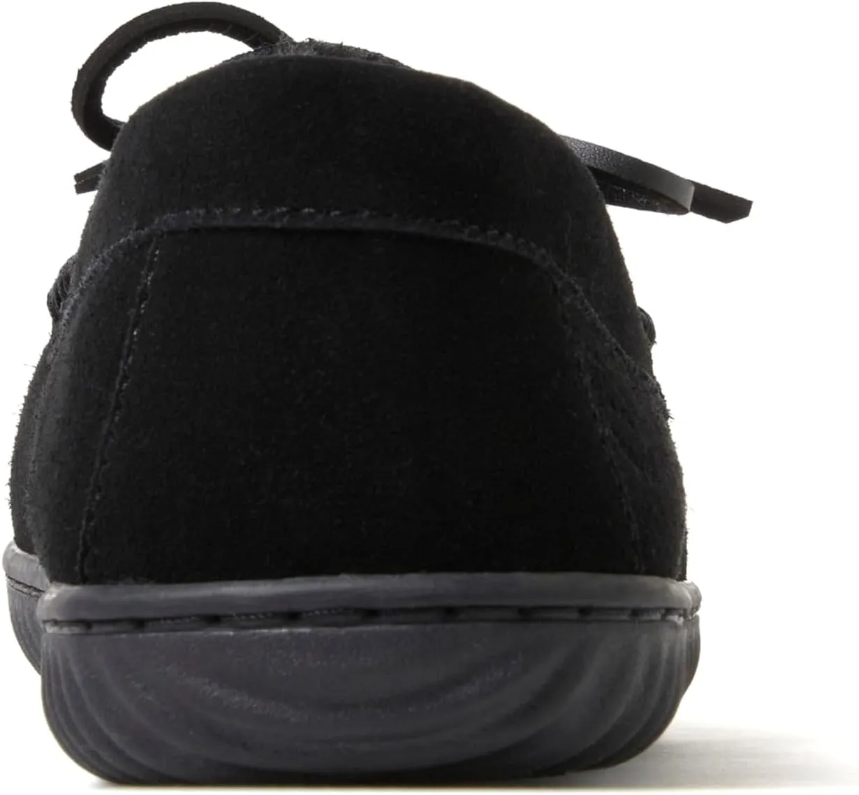 Dearfoams Men's Suede Slip on Moccasin Indoor Outdoor Memory Foam Hudson House Slippers