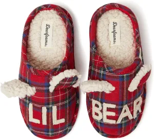 Dearfoams Toddler and Kids' Lil Bear Baby Bear Slipper