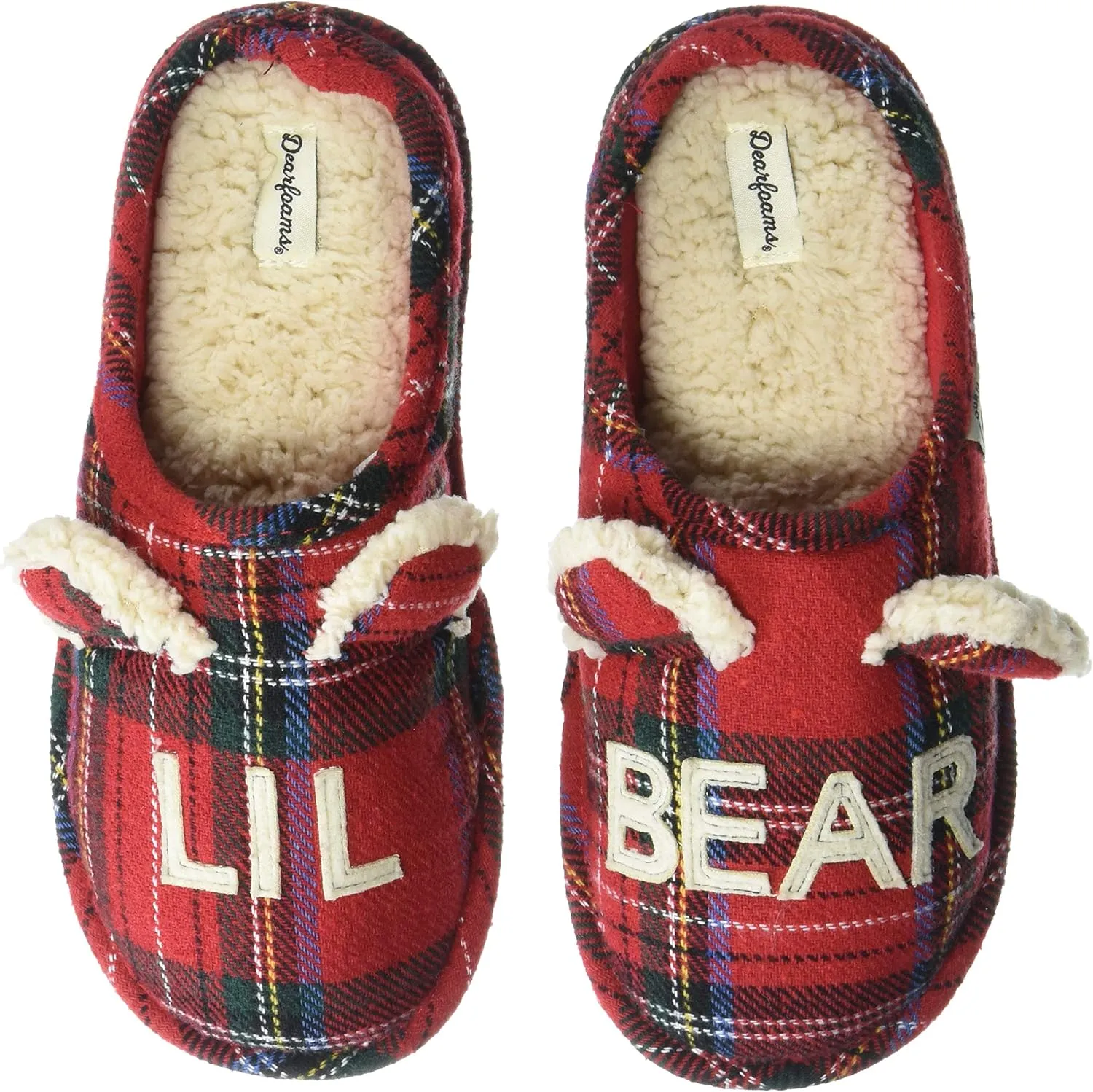 Dearfoams Toddler and Kids' Lil Bear Baby Bear Slipper