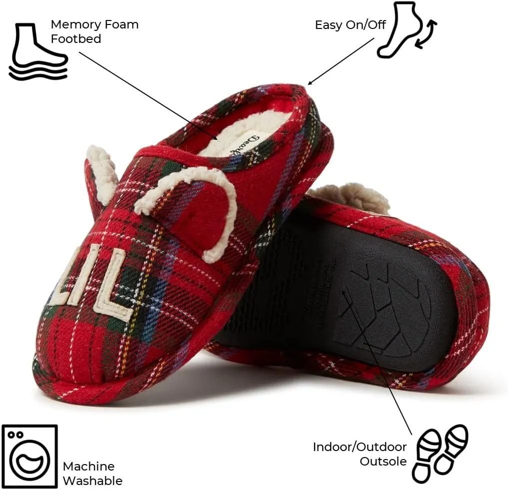 Dearfoams Toddler and Kids' Lil Bear Baby Bear Slipper