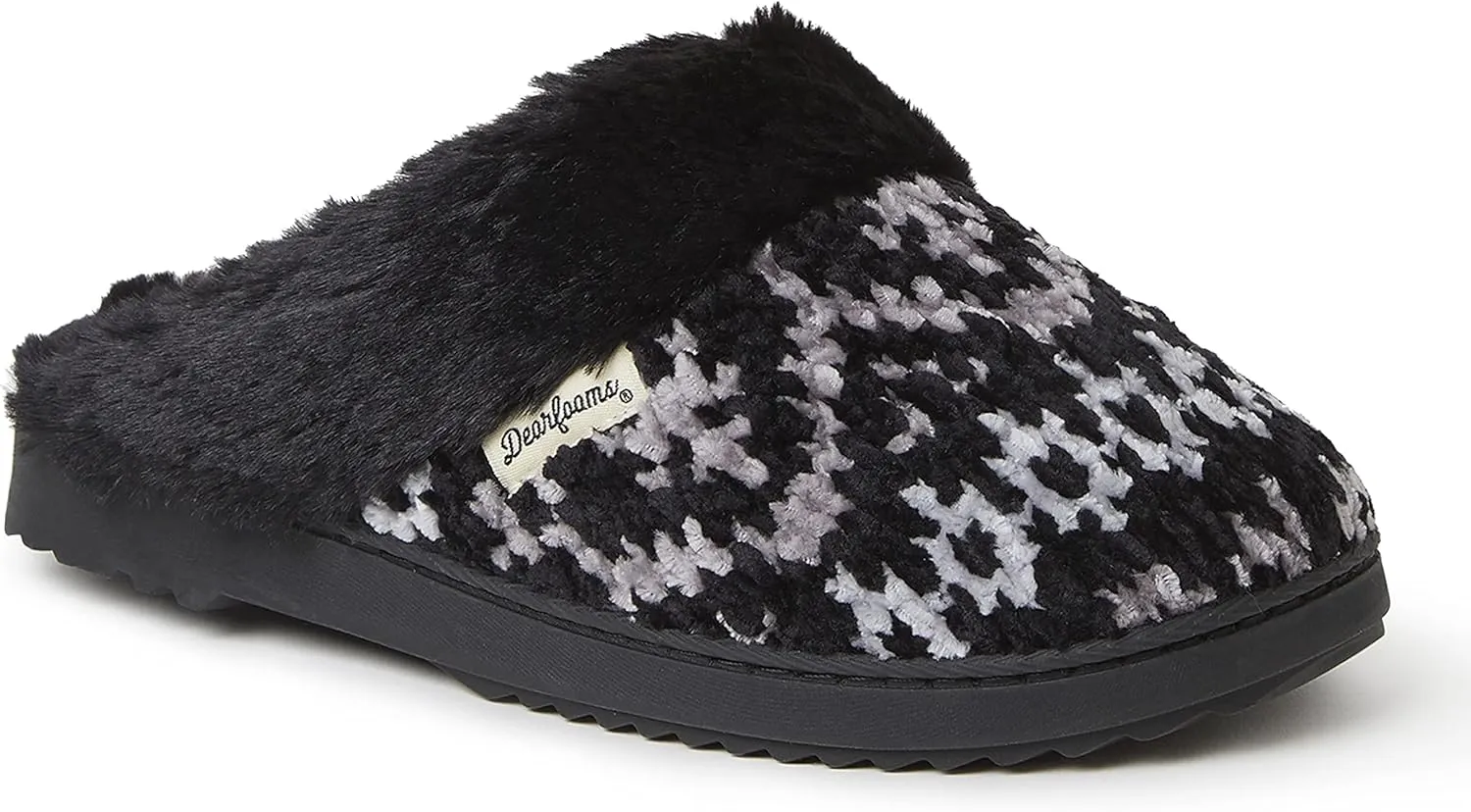 Dearfoams Women's Allison Chenille Fairisle Scuff Slipper