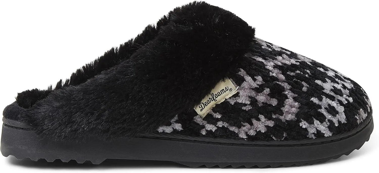 Dearfoams Women's Allison Chenille Fairisle Scuff Slipper