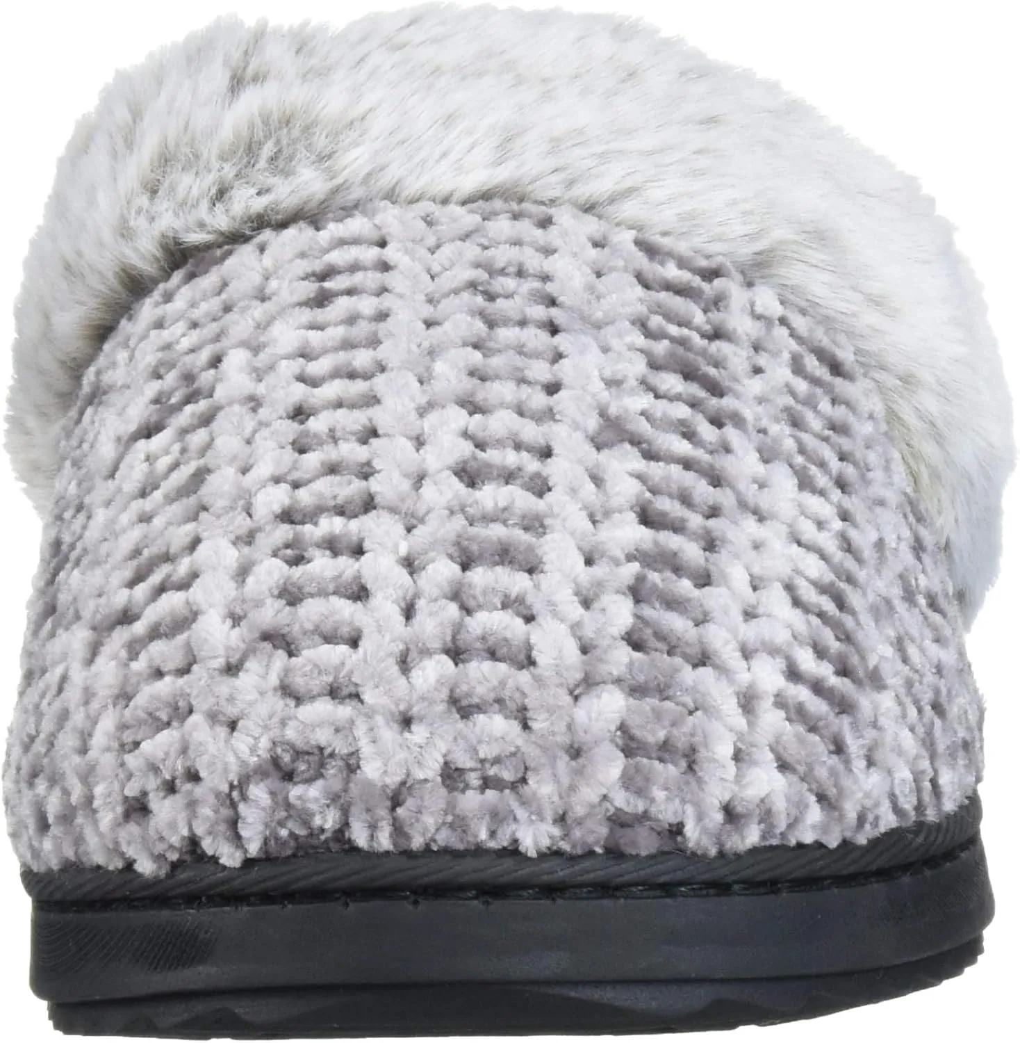 Dearfoams Women's Allison Fairisle Or Solid Chenille Knit Scuff Slipper