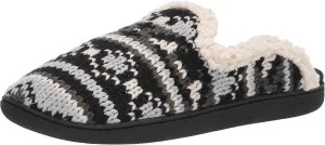 Dearfoams Women's Erin Fairisle Extended Tab Scuff Slipper