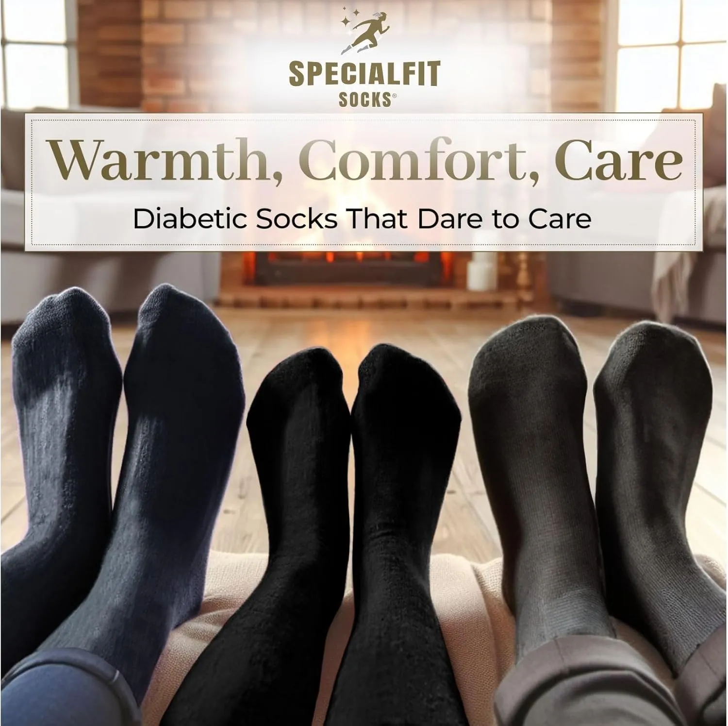 Diabetic socks for women/unisex - Cozy and fuzzy - Super soft and Cushioned thermal socks, Premium Diabetes care…