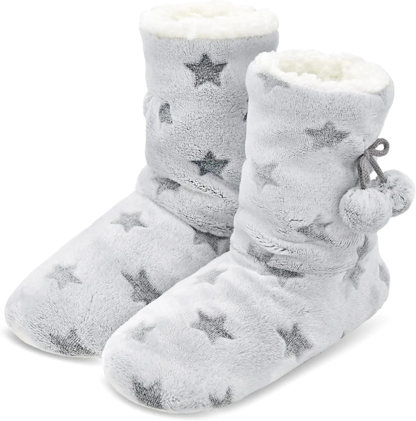 DICUIRD Womens Cozy&Warm Slipper Socks with Grippers-House Socks