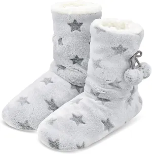 DICUIRD Womens Cozy&Warm Slipper Socks with Grippers-House Socks