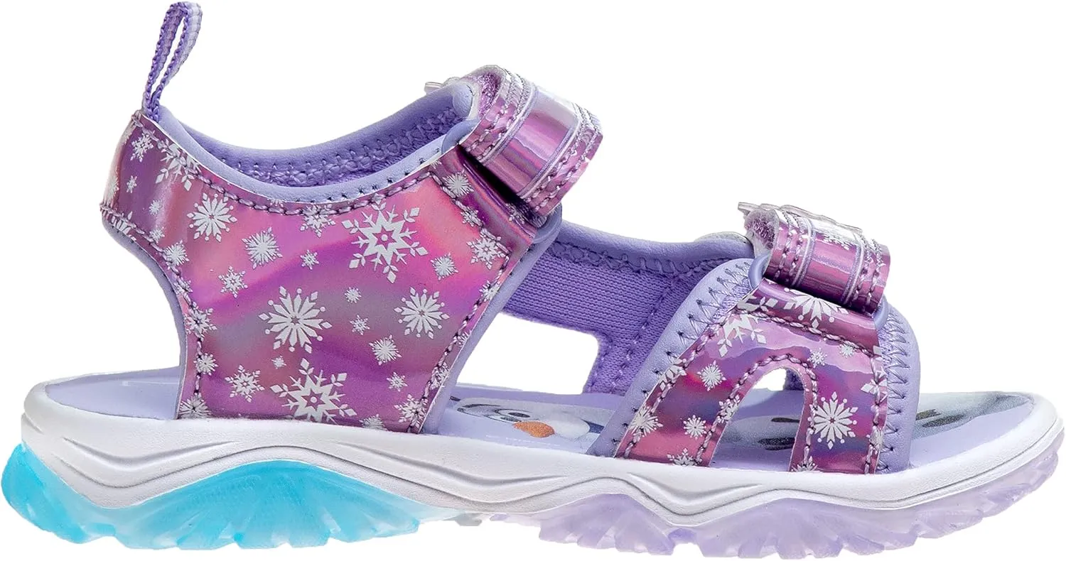 Disney Girl's Frozen Lighted River Sandal (Little Kid) Sport