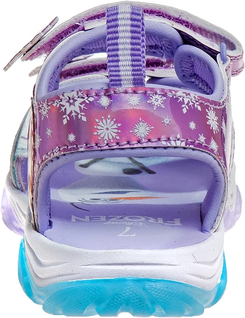 Disney Girl's Frozen Lighted River Sandal (Little Kid) Sport