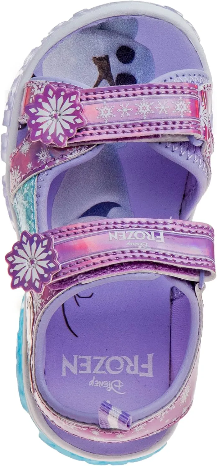 Disney Girl's Frozen Lighted River Sandal (Little Kid) Sport