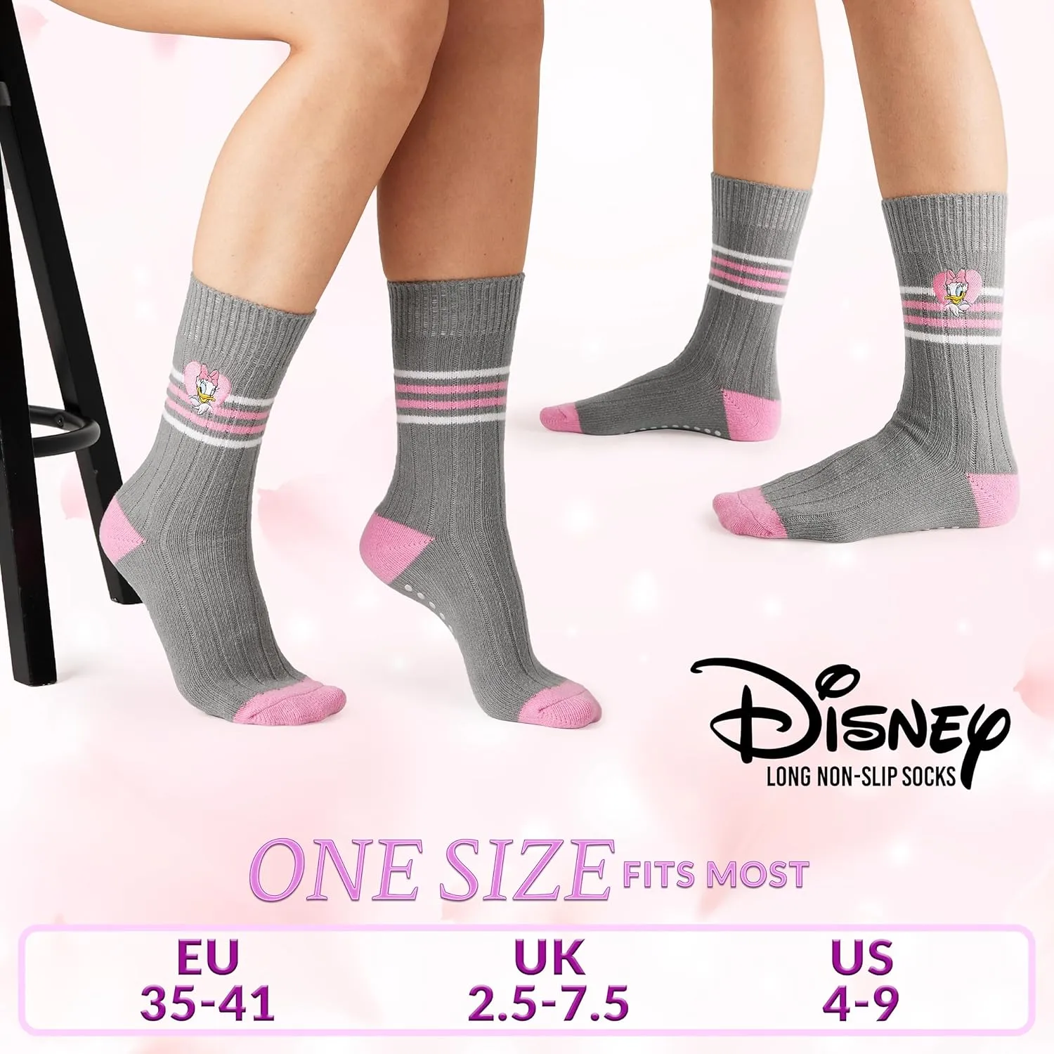 Disney Stitch Bed Socks for Women Teenagers Warm Baby Yoda Slipper Socks Non Slip One Size Stitch Gifts
