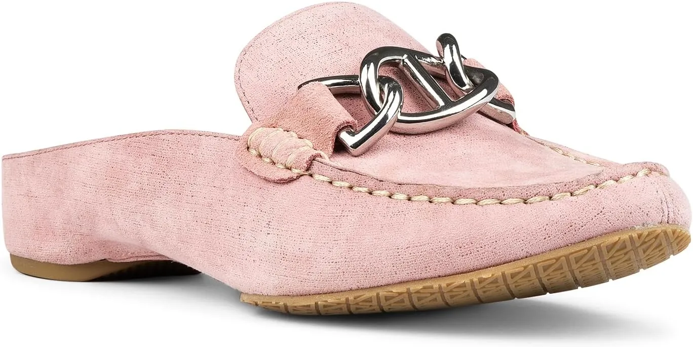 Donald Pliner Women's Barney Distressed Metallic Mule