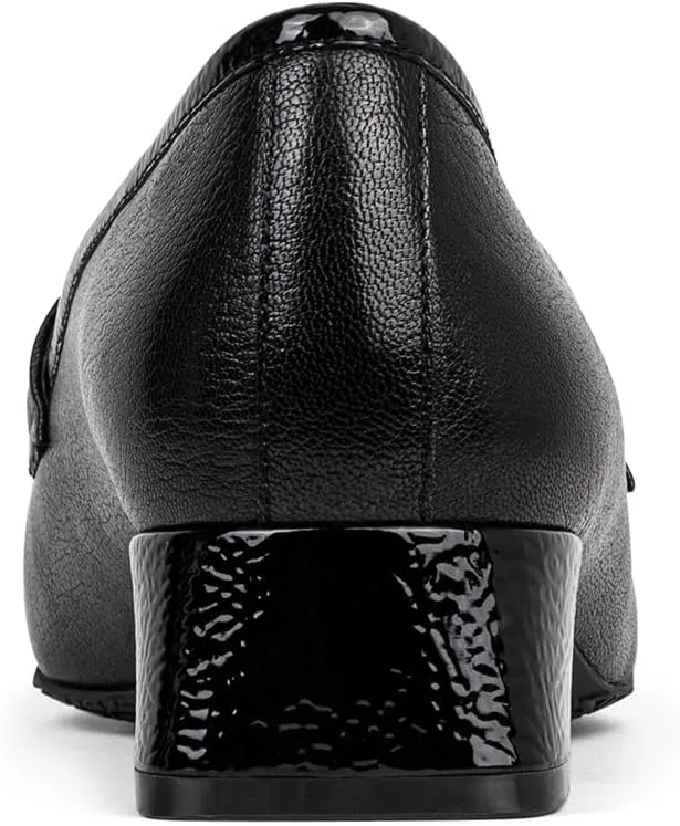 Donald Pliner Women’s Tristina Penny Loafer Heel – 1.3” Block Heel Shoes for Comfort, Slip On Women’s Heels