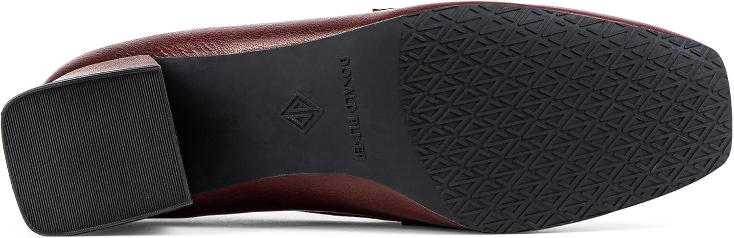 Donald Pliner Women’s Tristina Penny Loafer Heel – 1.3” Block Heel Shoes for Comfort, Slip On Women’s Heels