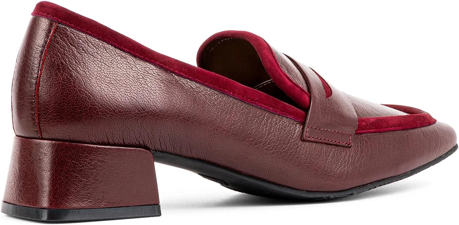 Donald Pliner Women’s Tristina Penny Loafer Heel – 1.3” Block Heel Shoes for Comfort, Slip On Women’s Heels