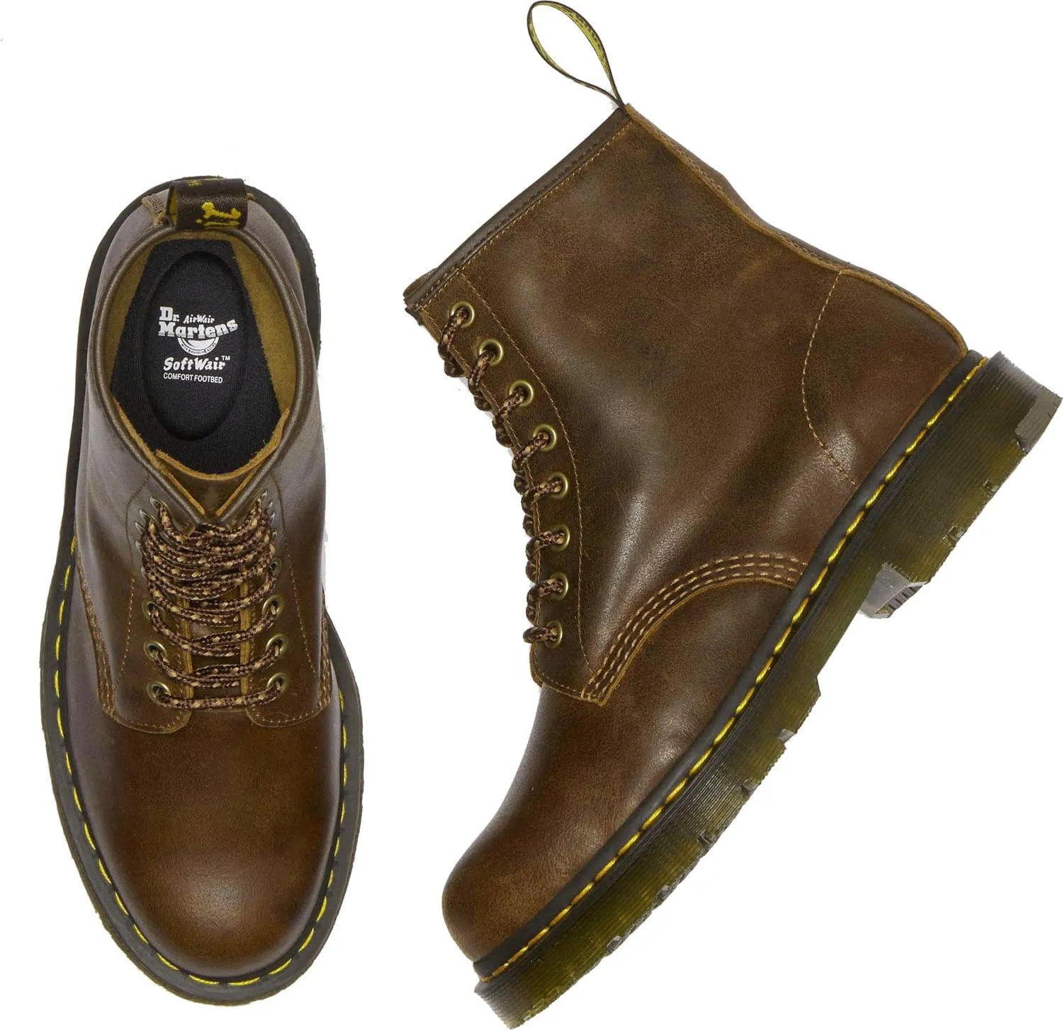 Dr. Martens Unisex 1460 Originals 8-Eye, Soft Toe Slip Resistant, 6 Inch Work Boot