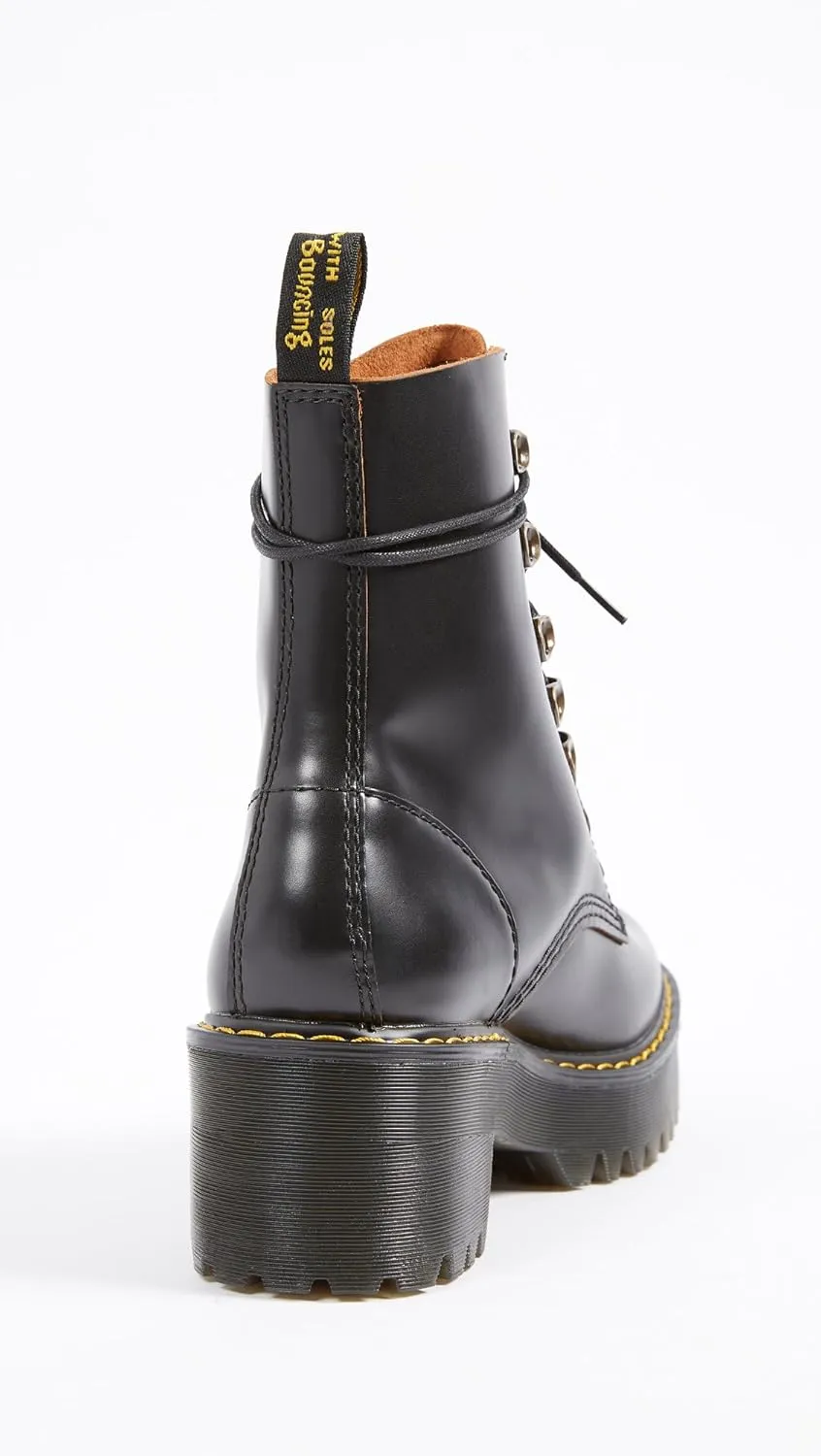 Dr. Martens Women's Leona Leather Heeled Boot Fashion