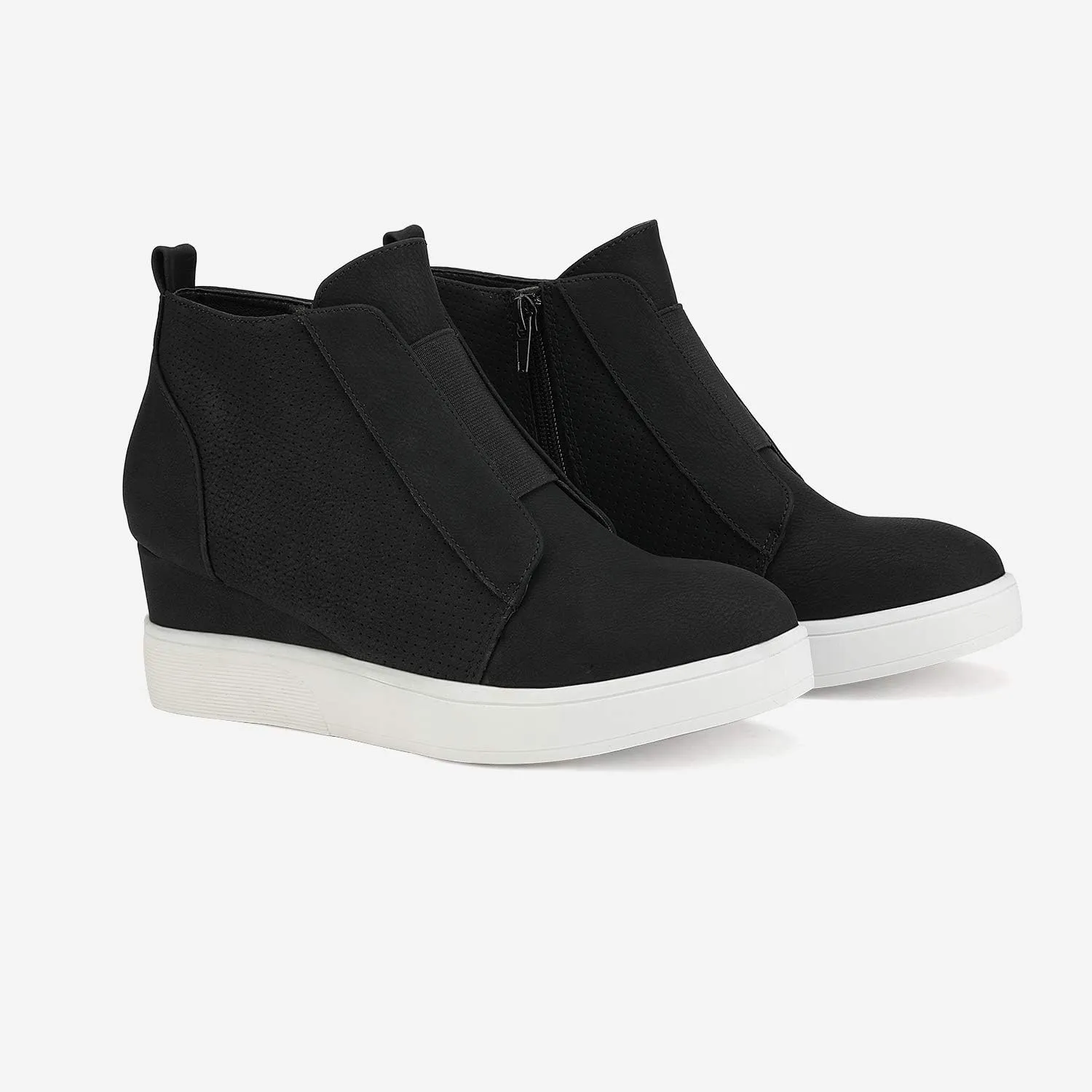DREAM PAIRS Women’s Platform Wedge Sneakers Ankle Booties