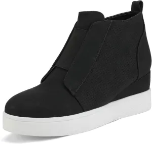 DREAM PAIRS Women’s Platform Wedge Sneakers Ankle Booties