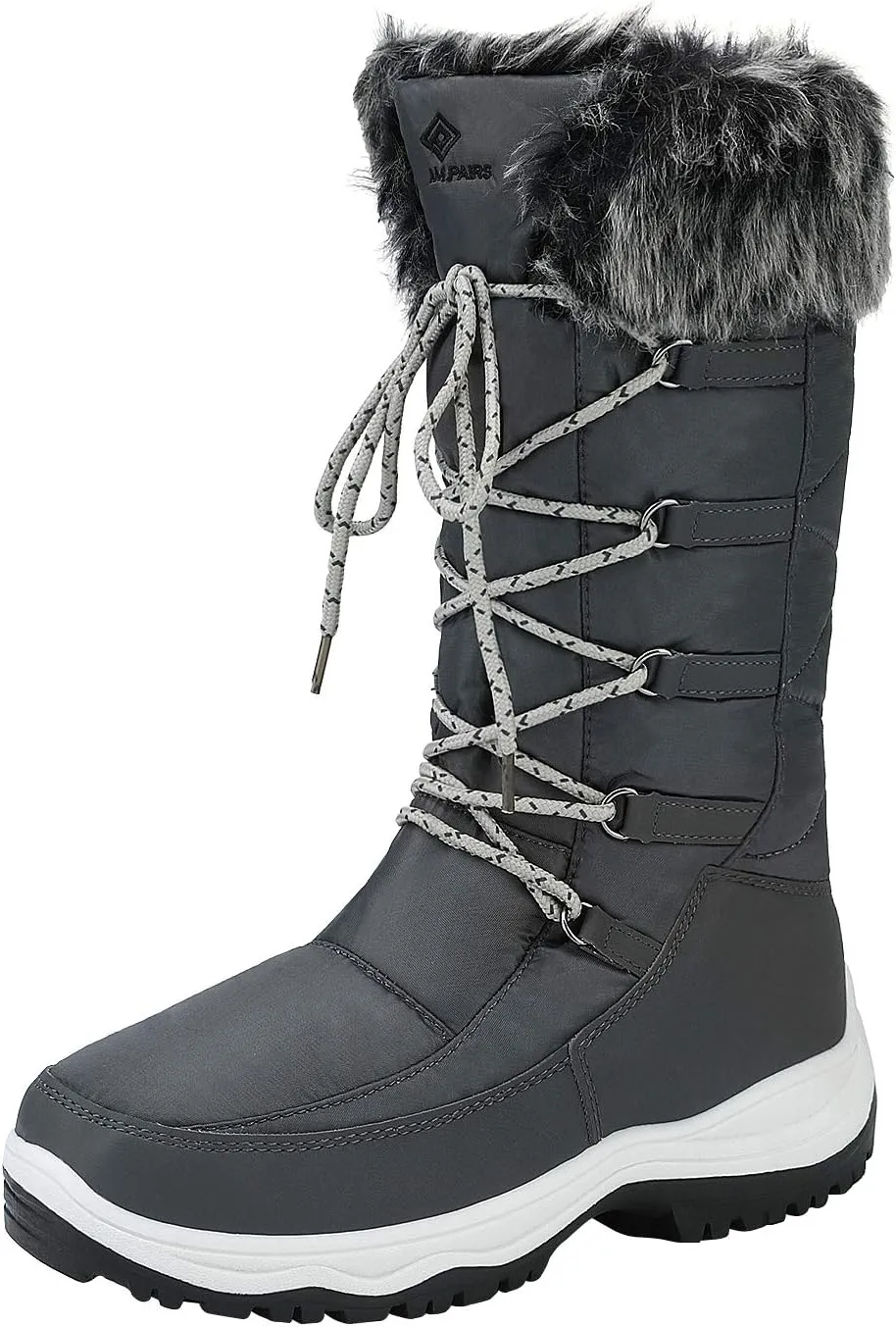 DREAM PAIRS Women's Warm Faux Fur Lined Mid-Calf Winter Snow Boots