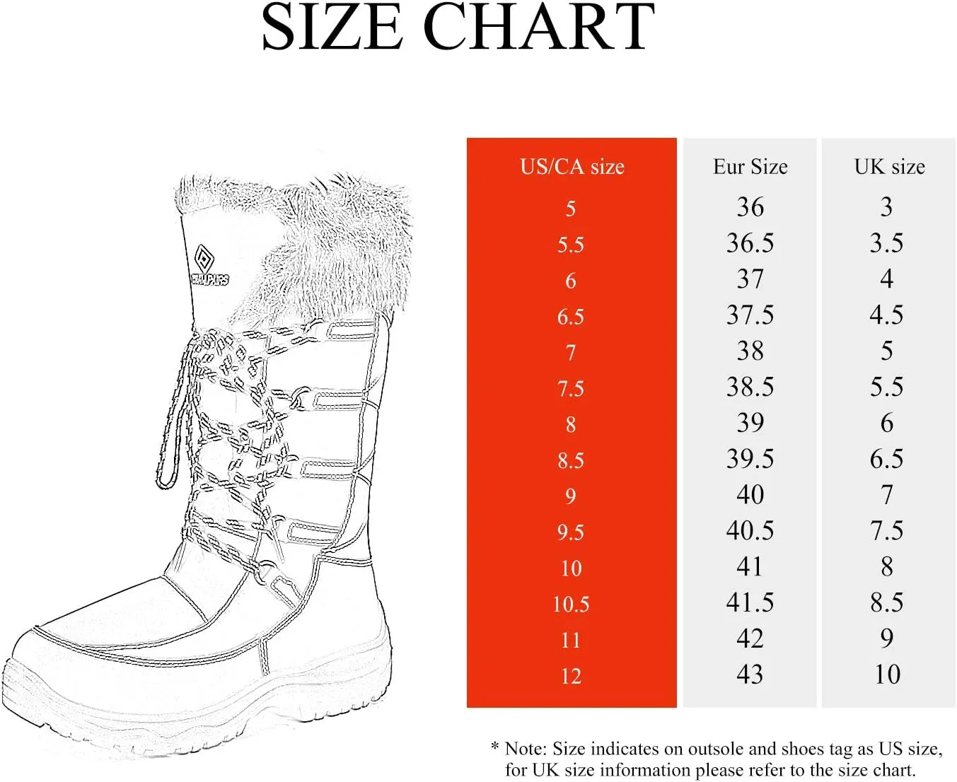 DREAM PAIRS Women's Warm Faux Fur Lined Mid-Calf Winter Snow Boots