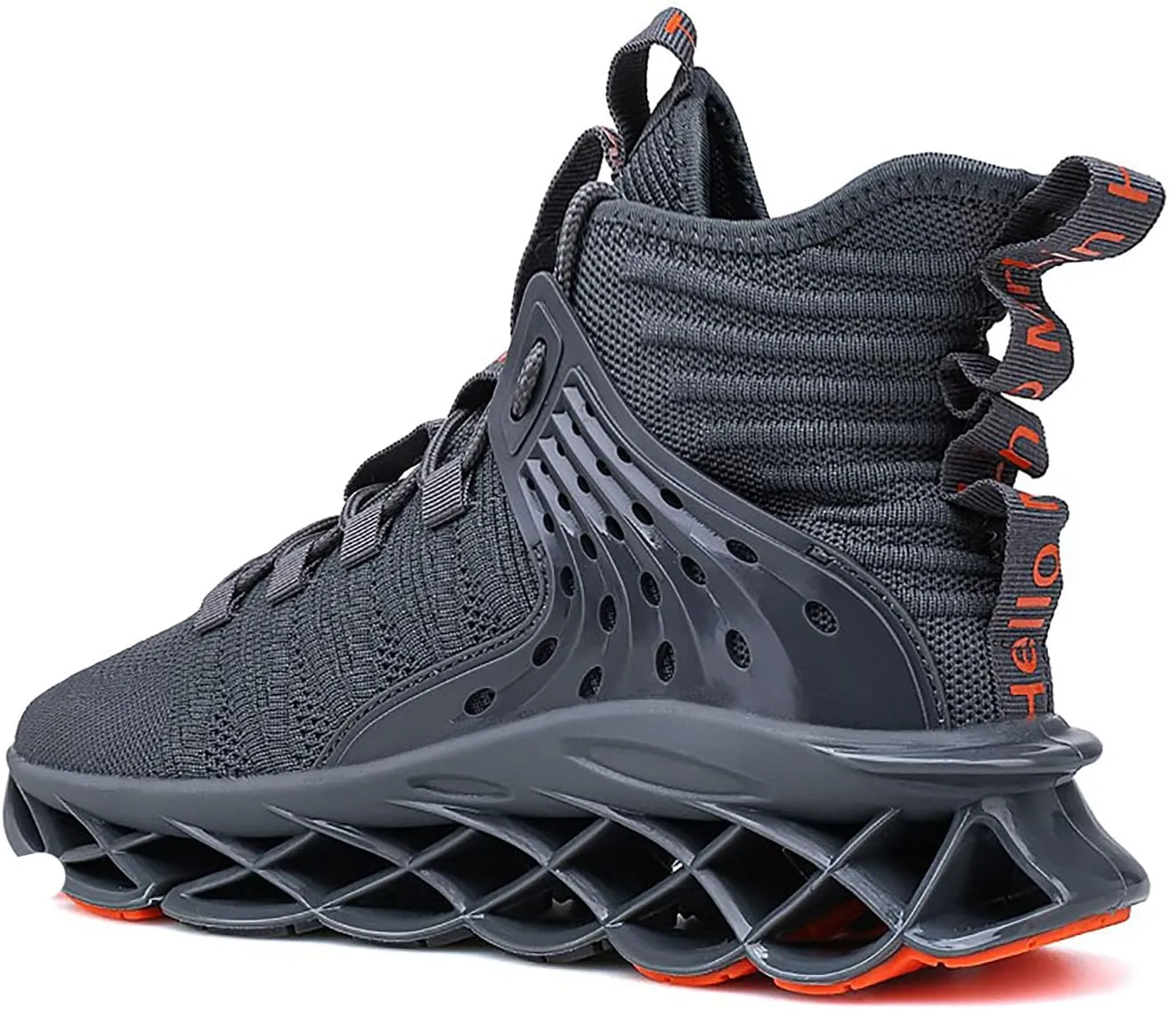 DUDHUH Running Shoes for Men Comfortable Athletic Cross Trainer Casual Walking Fashion Mens Tennis Sock Sneakers