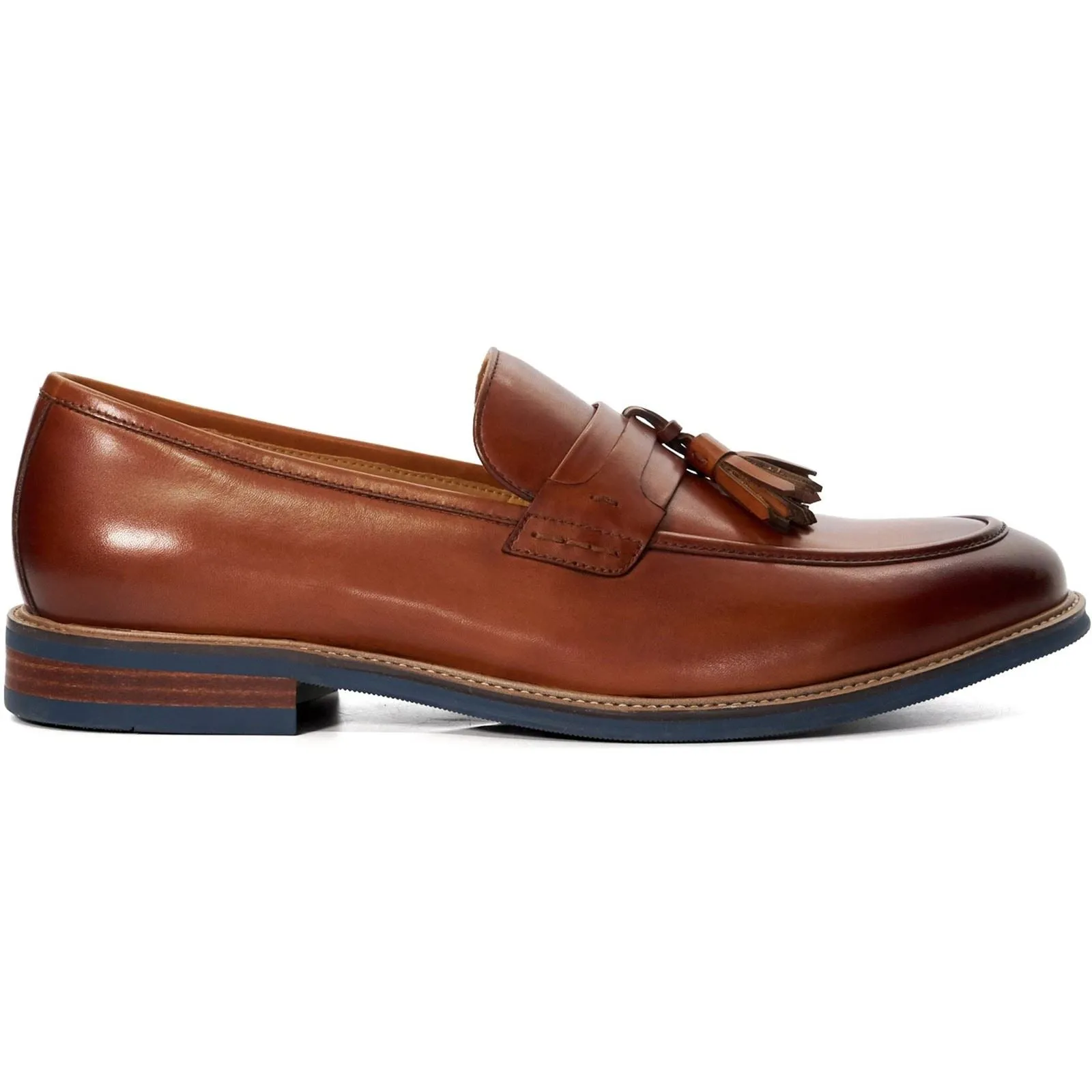 Dune Simley Leather Men's Tan Loafers