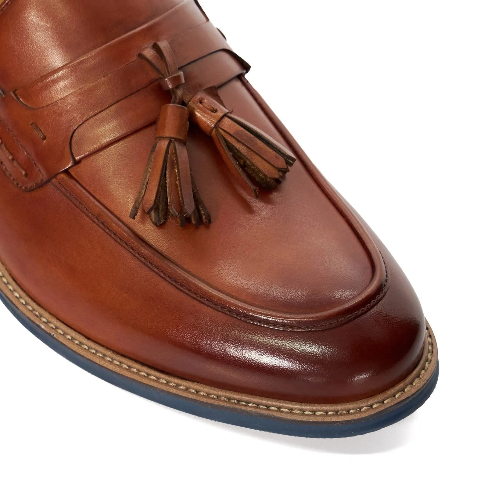 Dune Simley Leather Men's Tan Loafers