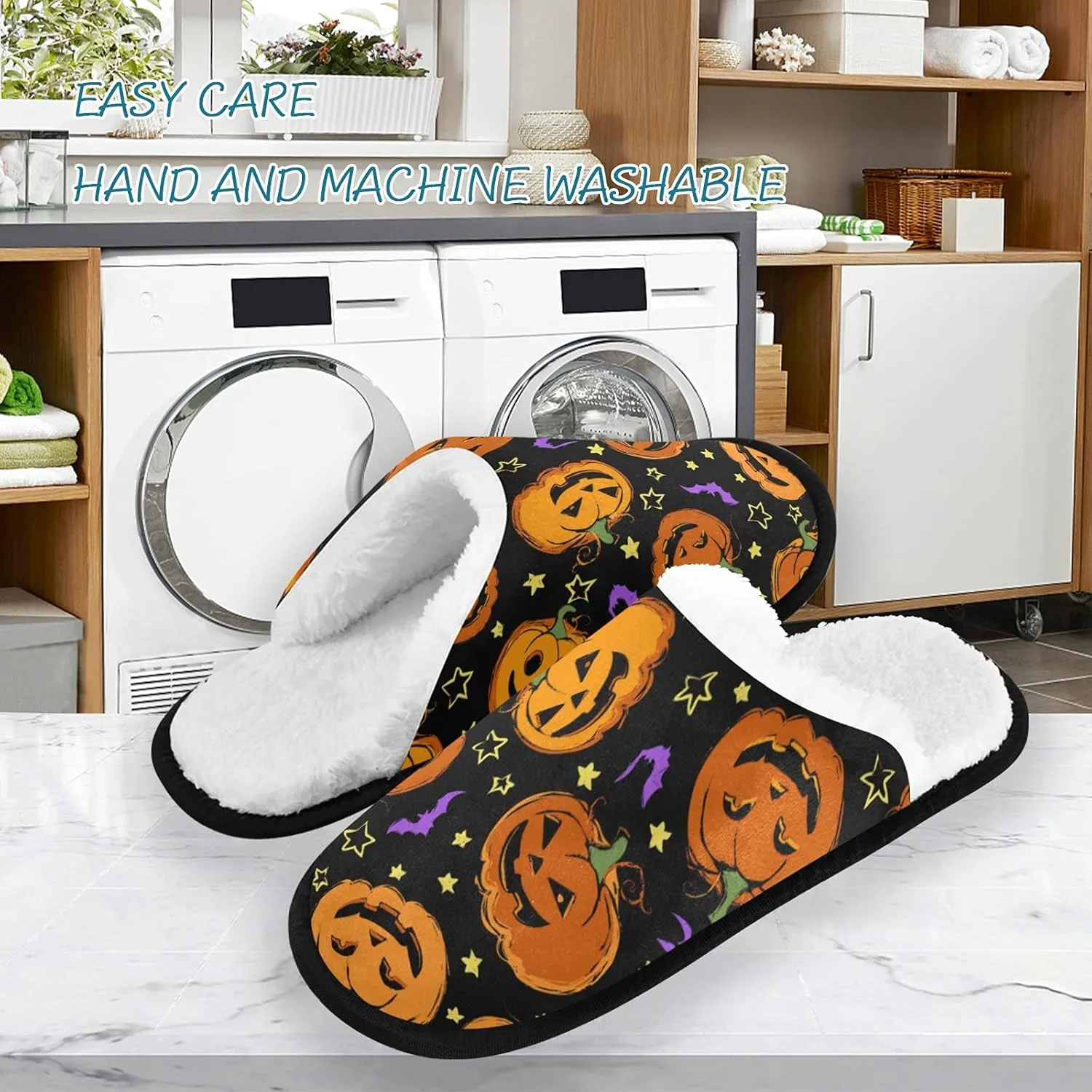 Dussdil Home House Slippers Travel Slipper Soft Memory Foam Slipper Non Slip for Women Men Hotel Bedroom Shoes Slippers