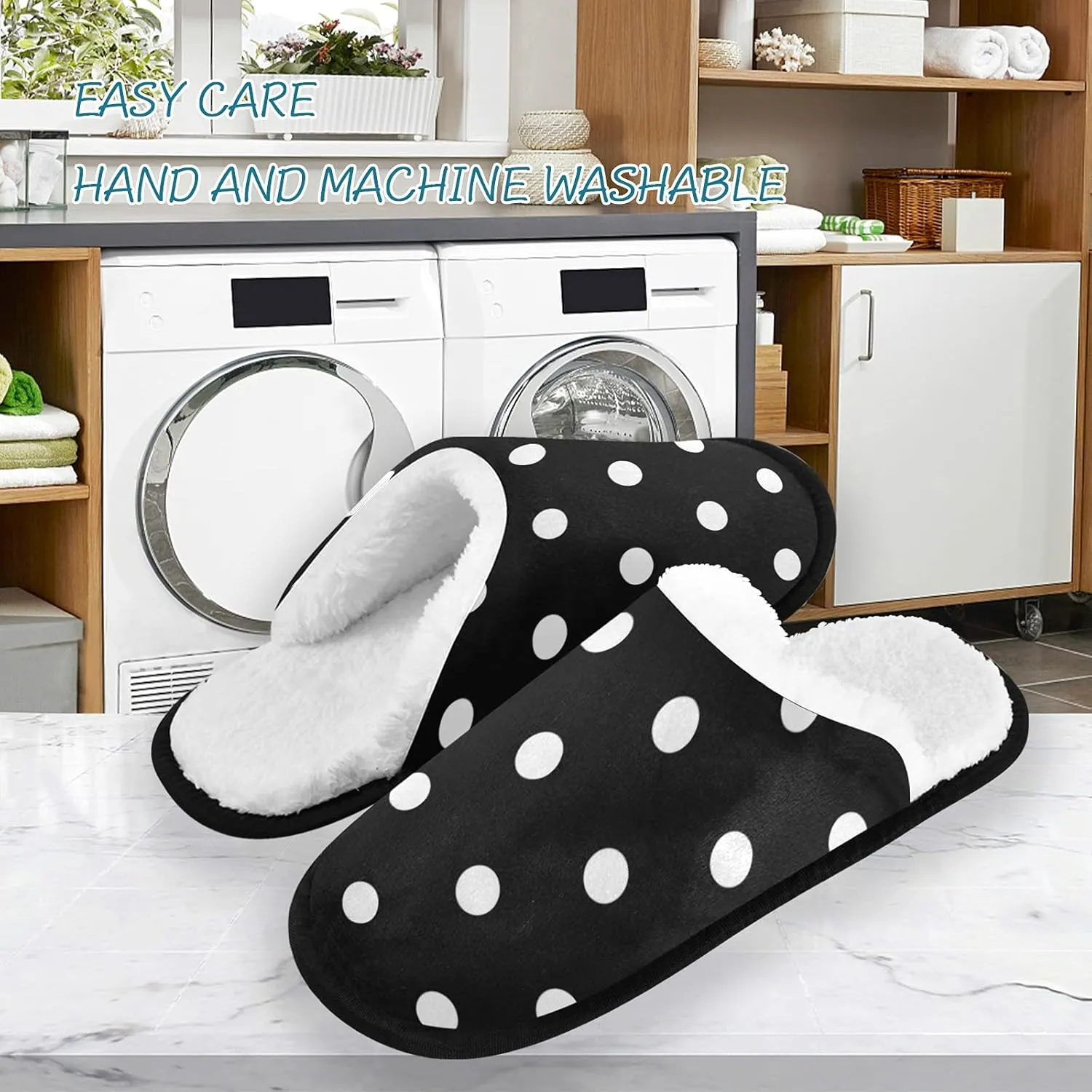 Dussdil Home House Slippers Travel Slipper Soft Memory Foam Slipper Non Slip for Women Men Hotel Bedroom Shoes Slippers