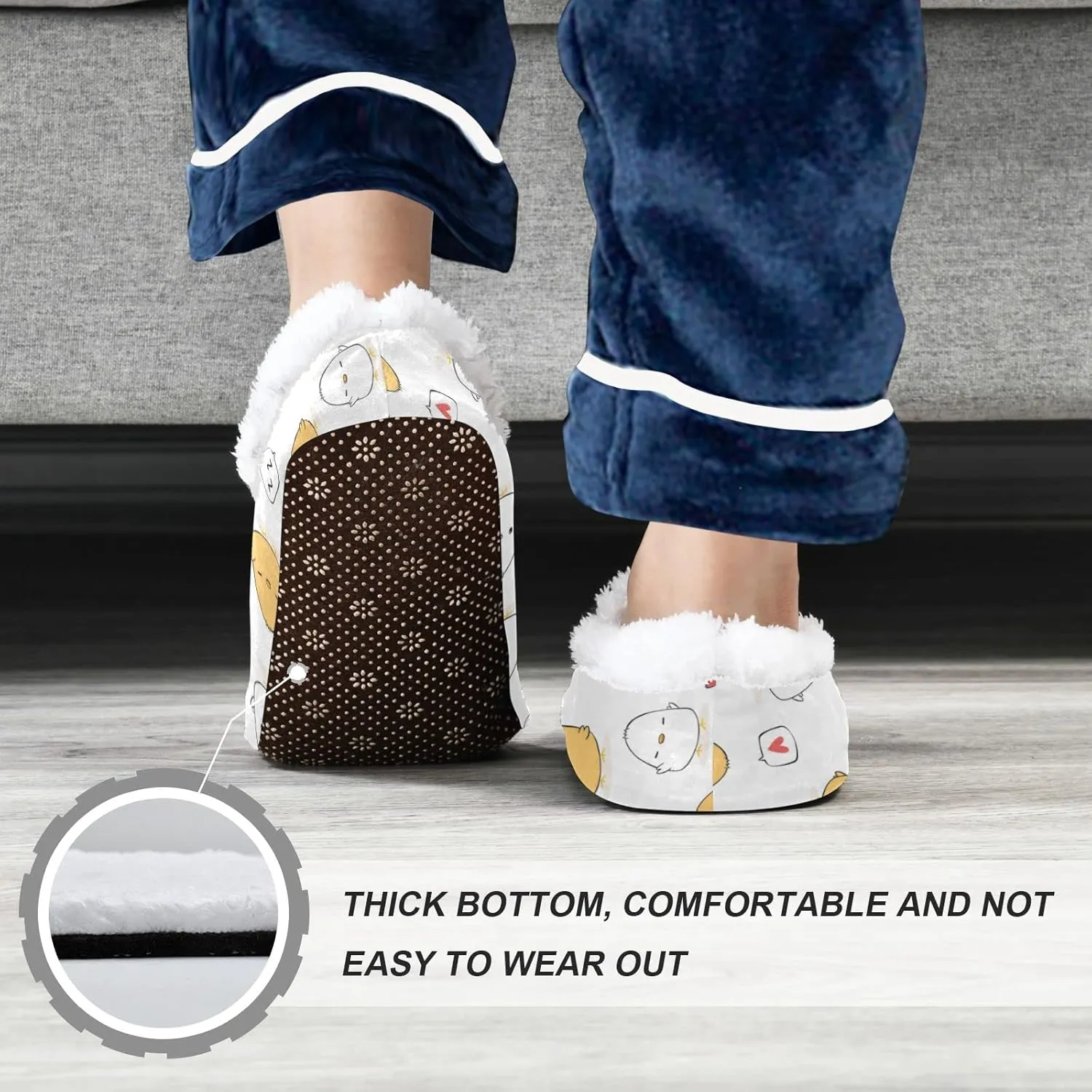 Dussdil Kid's Boy's Girl's Winter Slippers Spa Travel House Slipper Shoes Warm Soft Memory Foam Slipper Non Slip for Guest Home Living Room Bedroom Slippers