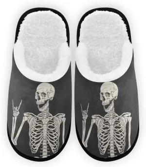 Dussdil Winter Spa Slippers Home House Slippers for Women Men Travel Slipper Soft Memory Foam Slipper Non Slip for Hotel Bedroom Shoes Slippers