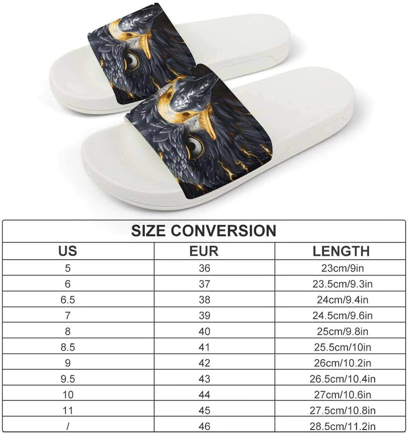 Eagle Thunder Home Slipper PVC Shower Slipper Non-Slip Open Toe Slipper Soft Sole Pool Sandals for Men Women