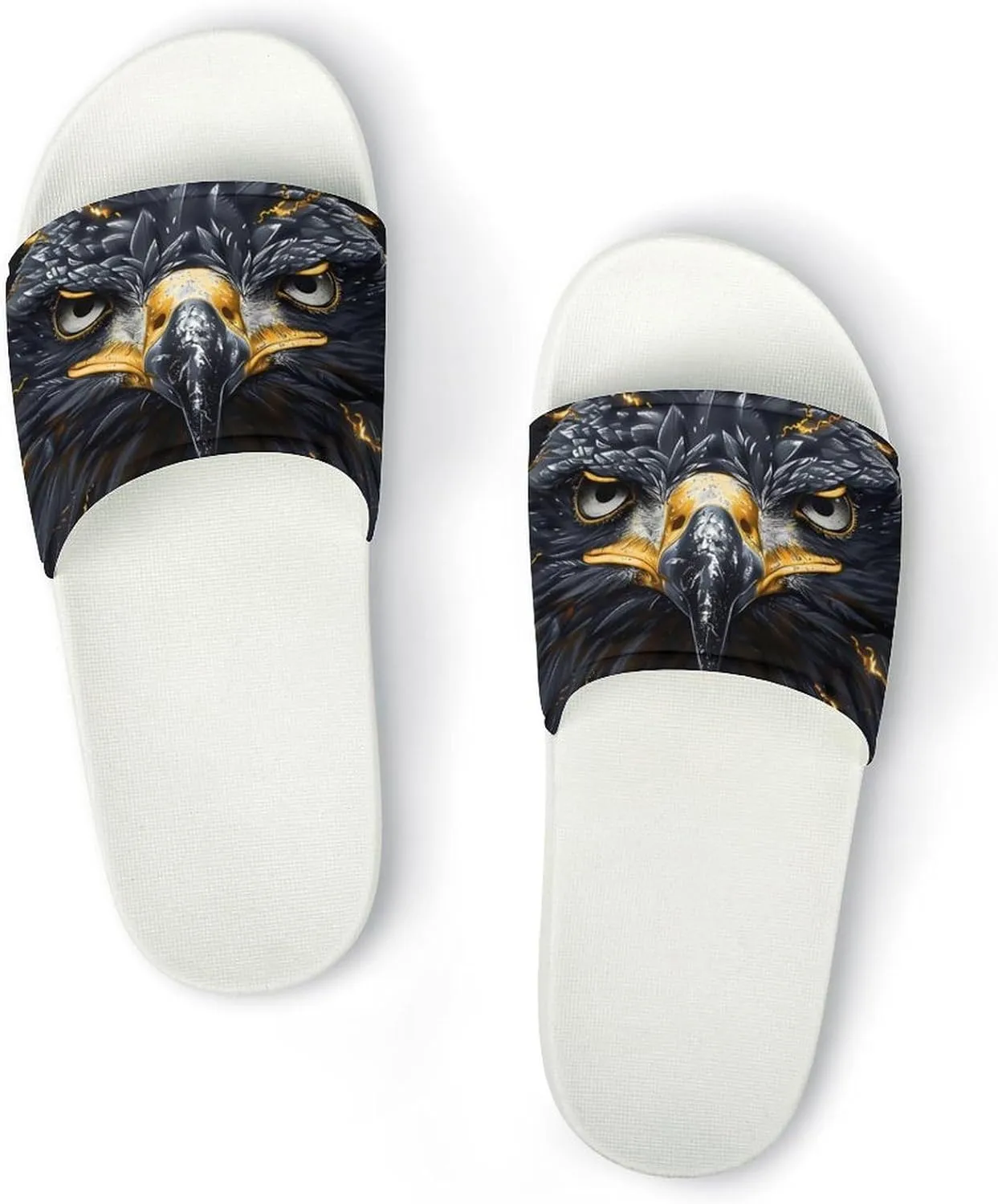 Eagle Thunder Home Slipper PVC Shower Slipper Non-Slip Open Toe Slipper Soft Sole Pool Sandals for Men Women