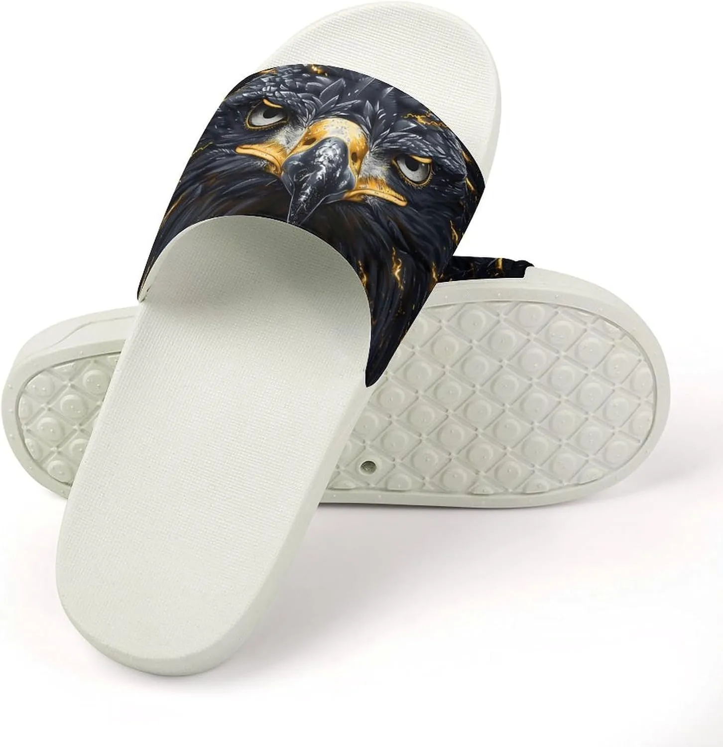 Eagle Thunder Home Slipper PVC Shower Slipper Non-Slip Open Toe Slipper Soft Sole Pool Sandals for Men Women