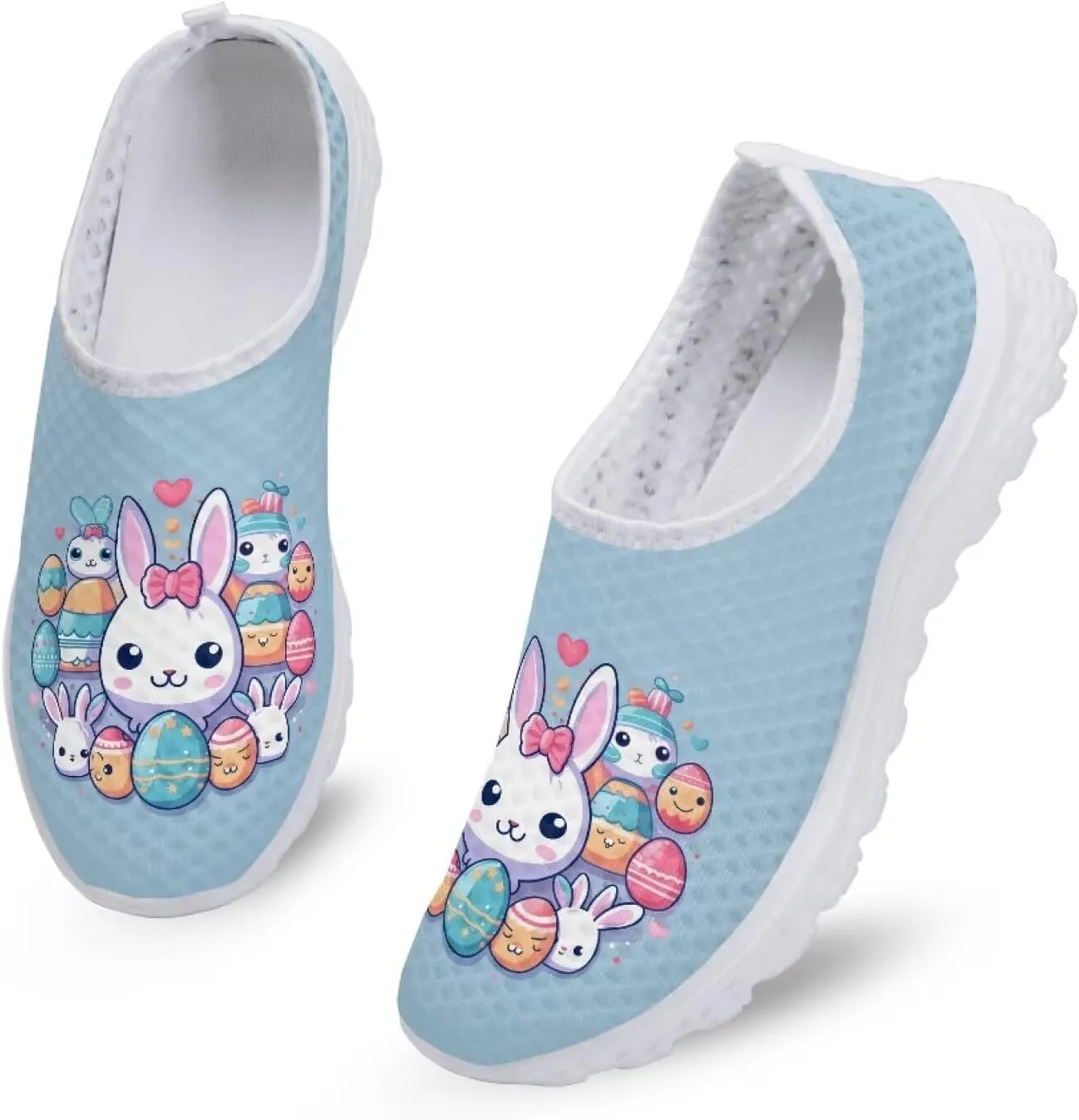 Easter Sport Sneakers Tennis Shoes for Women US 5.5-11.5 Slip On Loafer Shoes