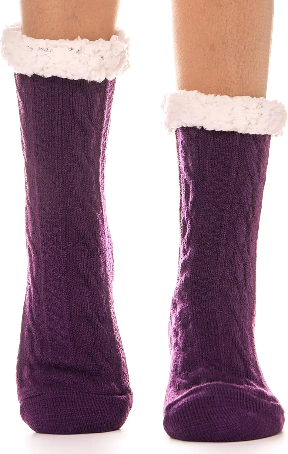 EBMORE Women Slipper Fuzzy Socks Fluffy Cozy Cabin Warm Winter Soft Thick Comfy Fleece Non Slip Home Socks