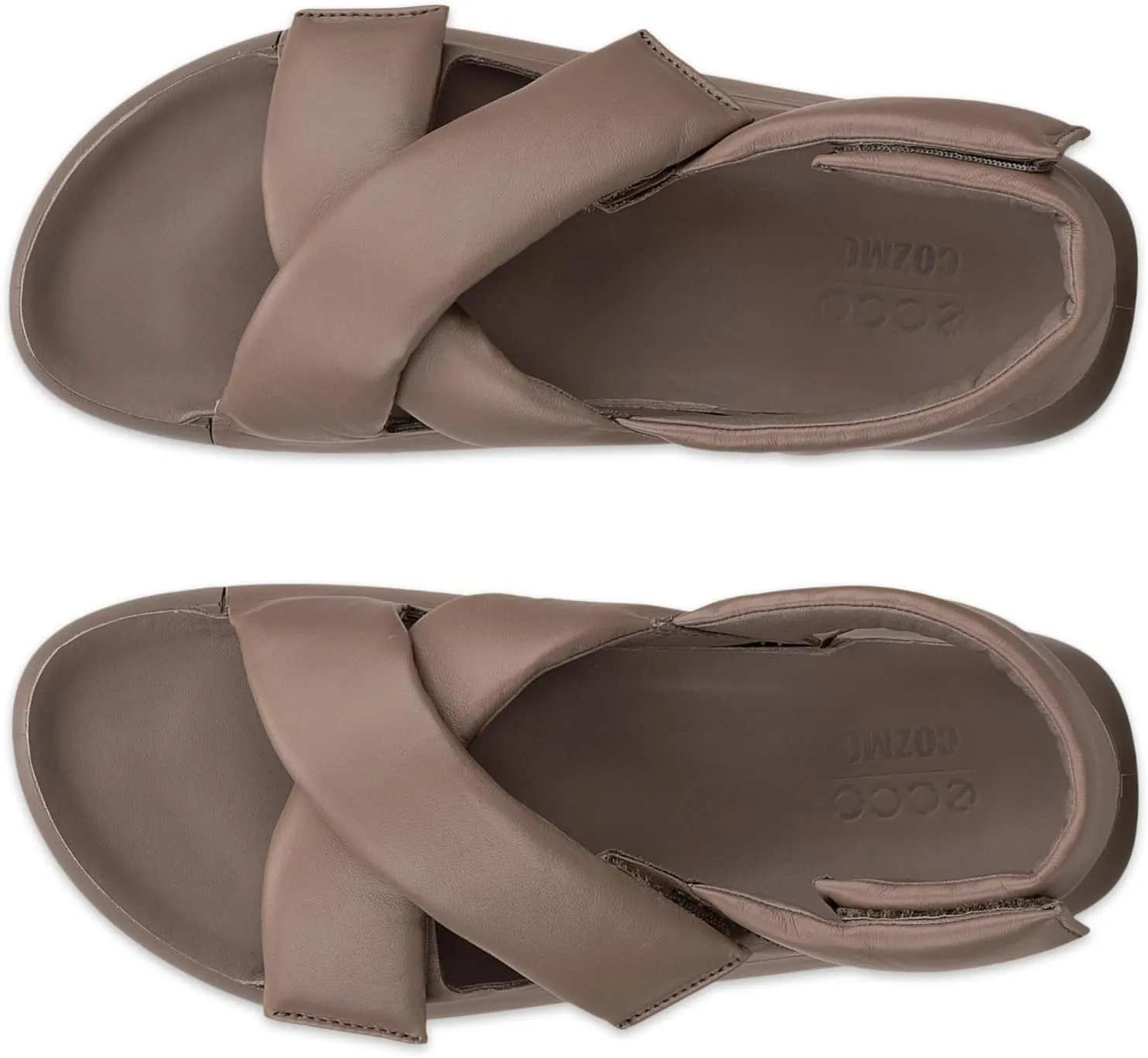 ECCO Women's Cozmo Platform Cross Band Slide Sandal