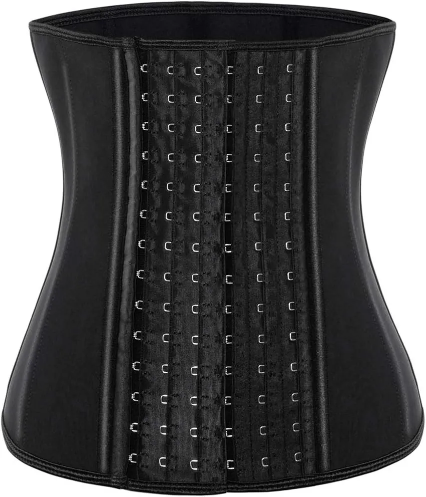 ECOWALSON Waist Trainer for Women Corset Cincher Body Shaper Girdle Trimmer with Steel Bones Extender