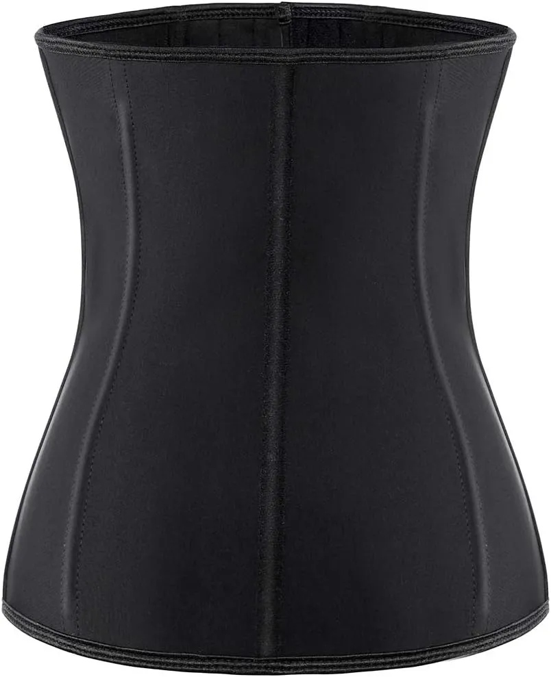ECOWALSON Waist Trainer for Women Corset Cincher Body Shaper Girdle Trimmer with Steel Bones Extender