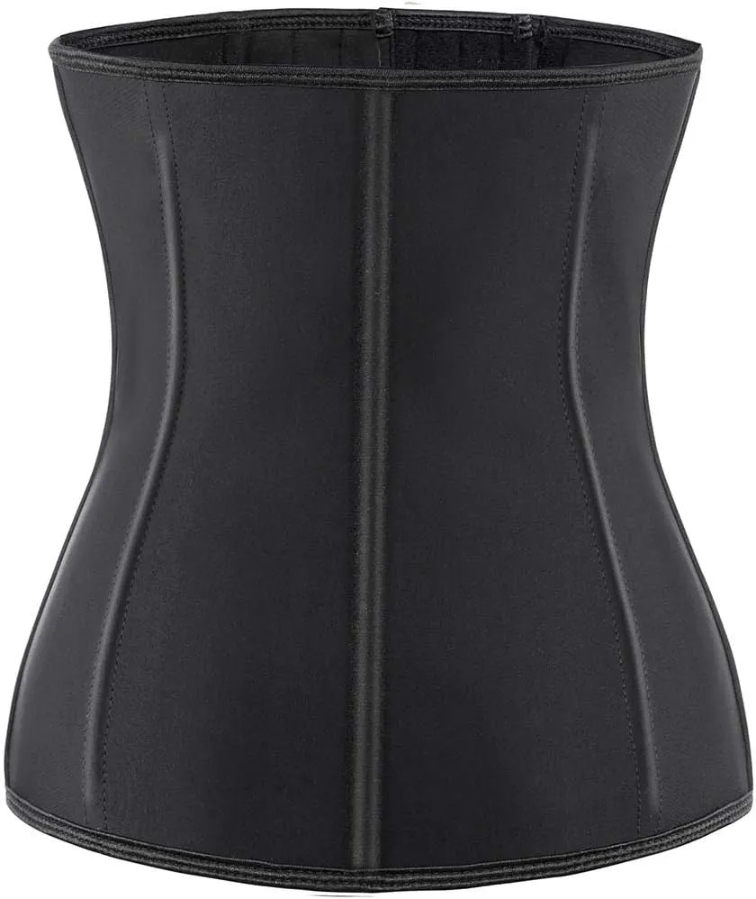 ECOWALSON Waist Trainer for Women Corset Cincher Body Shaper Girdle Trimmer with Steel Bones Extender