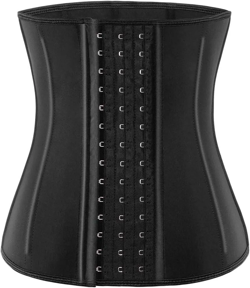 ECOWALSON Waist Trainer for Women Corset Cincher Body Shaper Girdle Trimmer with Steel Bones Extender