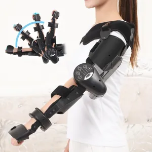 Elbow Joint Recovery Device, Stroke Rehabilitation arm Elbow Protector, Hemiplegia Robot Training Device, hinged Elbow Support arm Exerciser with Remote Control and Intelligent Timing(Right)