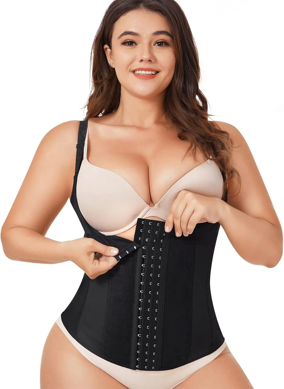 Eleady Womens Waist Trainer Corset Vest Weight Loss Breathable Tank Tops Tummy Control Shapewear Slimming Body Shaper